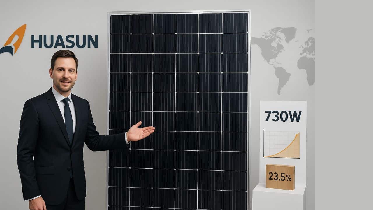 Huasun Launches 730W HJT solar Module