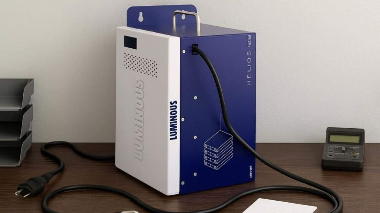 Luminous lithium ion battery storage