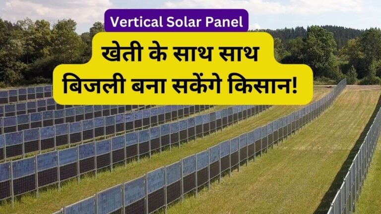 Vertical solar panel details