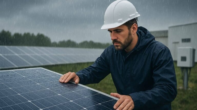 Do rain damage solar panels