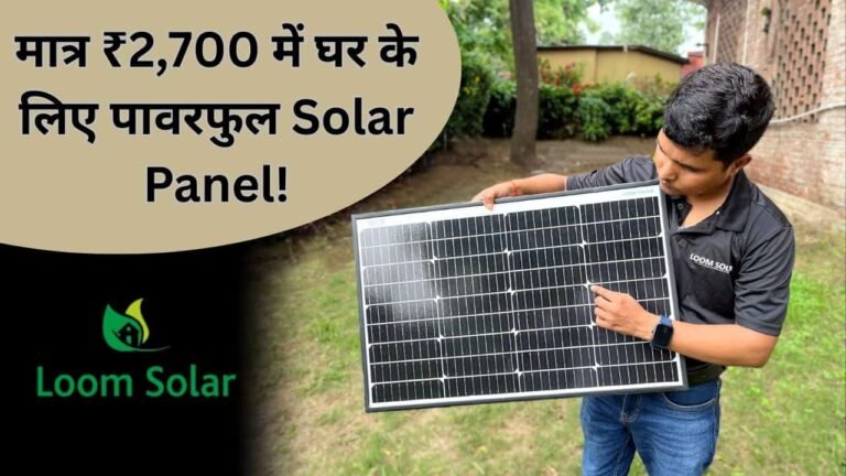 Loom solar 55 watt for home lighting